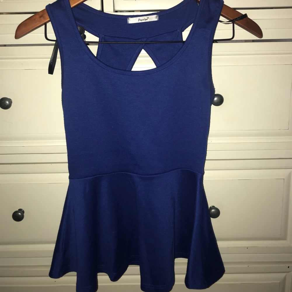 Royal blue top